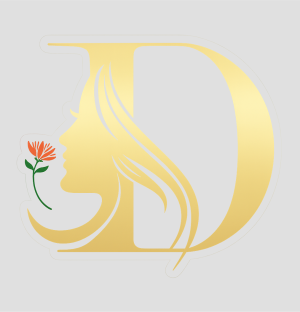 Elegant Gold Profile Vinyl Stickers